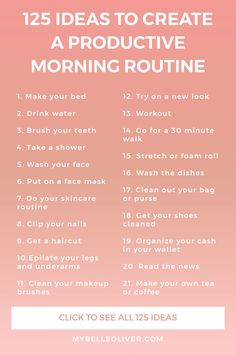 Creating a Productive Morning Routine